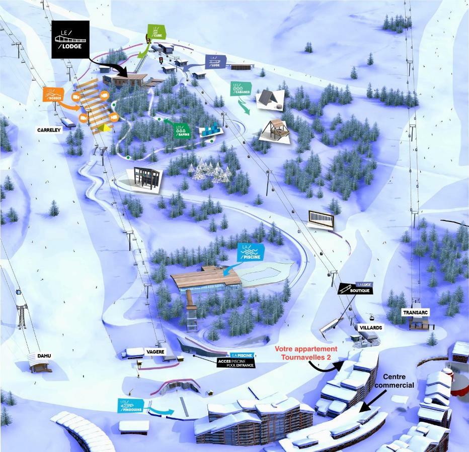 Arcadien - Appartement Les Arcs 1800 - 10 Personnes - 3 Chambres 外观 照片